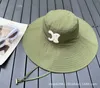 Boll Caps Designer CE Home Rätt utgåva av hög kvalitet Big Brim Fisherman Hat Fashion Versatile Single Item Sun Shade för män och kvinnor HS0Q