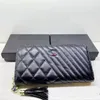 Sac de sac à main classique Ch CH 90% Ventes chaudes à chaud en gros en gros hommes et femmes de luxe en cuir long pochette à fermeture à glissière avec sac de poche à monnaie multi-cartes sac