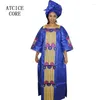 Ethnic Clothing African Dresses For Women Fashion Design Bazin Riche Embroidery Dress