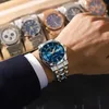 Wristwatches POEDAGAR Luxury Men Quartz Watch Waterproof Date Week Luminous Wristwatch Stainless Steel Mens Watches Male Clock Sports Reloj d240417