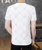 B0606 Designer T-shirt Zomer Korte mouw Slim Fit Luxury T-shirt Brand Witte mannen T-shirt T-shirt Menskleding