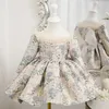 Baby prinses baljurk verjaardagsfeestje doopkleding a1324 bloemenmeisje jurken voor bruiloften Vestido nena ropa de 240416