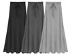 Skirts Spring herfstmode 4xl 5xl 6xl dames elastische taille a-line heup slanke lange losse split gebreide pz2905