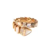 Rings Designer jewelry designer rings luxury jewelry snake bone rings platinum plating easy to deform Lady ring narrow version ring for