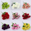 Decorative Flowers 30cm 10 Heads Artificial Carnation Home Decoration Multi Color Beauty Silk Fake Flower Especial For Wedding Festival