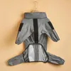 Abbigliamento per cani Raincoat Giacche invernali impermeabili Cappotto antivento con velluto Rain Inner Reflective Strip Green XS