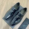 15A Fashion Dress Shoes Platform Low-Top-Top Chunky Leatherl High Heel Black Brown Desiger Man Size 38-45