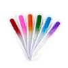 Renkli Cam Tırnak Dosyaları Dayanıklı Kristal Dosya Tampon Çivi Bakım Araç Manikür UV Cila Toolsa563698249
