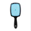 Square Hollow Hair Comb Scalp Massager Simple Rib Hairbrush Demelant Brush Detangling Fluffy Hairdressing Style Tool 240412