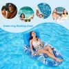 Utomhus vikbar vatten hängmatta Uppblåsbar flytande poolmadrass Party Bed Beach Sports tillbehör 240416