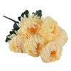 Kwiaty dekoracyjne 1PC sztuczna ofiara kwiatowa Chrysantemum Bud Decorations Akcesoria