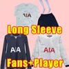 Long Rleeve 23 24 Son Soccer Jerseys 2023 2024 Football Shirt Lucas Hojbjerg Romero Kulusevski Bentancur Kane Richarlison Ndombele Full Kits Home Fan Player