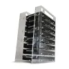 Hölj 87ha hårddiskfäste för 3,5in HDD -förvaringsfäste Organiser Case Rack Hard Drive Bay 3.5 '' Multilayers Valfri kylning