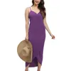 Summer Beach Sexy Women Solid Color Wrap Dress Bikini Cover Up Sarongs Women'S Clothing Swimwears Cover-Ups Plus Size