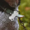 Collari per cani 10 PC Tag tag tag per cani incisioni di piccole dimensioni per colletti di metallo personalizzato