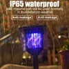 Myggmordare lampor 1/2st Solar Mosquito Killer UV LED Electric Shock Lawn Garden Waterproof Outdoor Insect YQ240417