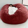 Filler Soft Giant Sofa No Cover Washable Fabric Fluffy Fur Bean Bag Bed Recliner Cushion Home Decor 240115