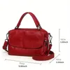 Totes Vintage Simple Crossbody Sac authentique épaule en cuir authentique Retro Handbag Retro Handbag Purse