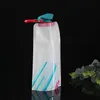 Custom 700ml Protable Pliant Water Bottler Wide Mouth Big Capaction Outdoor Sport Water Ketter avec poignée 4 Couleur