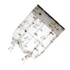 Gardindekor för sovrum semi ren gardiner genomskinlig sängkläder dekorationer blommor romersk blind levande