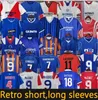 87 90 92 93 94 95 96 97 99 01 08 Glasgow Rangers FC Retro Soccer Jerseys Gerrard Gascoigne Laudrup Gerrard McCoist Football Shirt Home Away 1995 1996 1997 Blue White Red