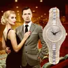 손목 시계 Missfox Mix Baguette Diamond Women Watches Luxury Ladies Gold Watch Shopproof Waterproof Small Womens for Female Clock D240417