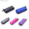 Sunglasses Cases New Glasses Storage Box Eyewear Cases Cover Sunglasses Case For Women Glasses Box With Lanyard Zipper Eyeglass Cases For Men Y240416