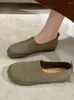 Sapatos casuais solteira solteira de sapato único 2024 Spring True Leftle Lightweight and Modyable Lefu