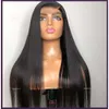 150% Remy bébé 13x6 Transparent Hd Os avant Fern Human Hair Frontal Wigs Brésilien Straitement 4x4 Fermeure de fermeture Wig Al