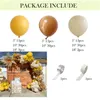 142st Lemon Yellow Balloon Garland Arch Kit Sand White Khaki Balloons For Kids Baby Shower Wedding Birthday Party Decorations 240410