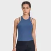 L-132 Yoga Roupfits Sexy Y-Type Naked Feel Sport Fitness Workout Bra Vest Women Soft Stretchy Gym Athletic Tank Top Brassiere