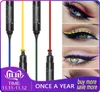 6 Colors Liquid Eyeliner Stamp Pen Matte Black Colorful Lazy Eyes Make Up Waterproof Quick Dry Blue Green Red Yellow Eye Liner9705343