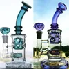 Shisha Bong Thick Glass Water Bongs Hookah Bubbler Smoking Water Pipes Fab Egg Dab Rigs Recycler Oil Rig with Arm Tree Matrix Perc