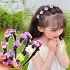 Headbands AISHG Love Fruit Hair Band Girls Fashion Braided Flower Headband Korean Tooth Non-Slip Hoop Hairband for Women Hair Accessories Y240417