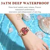 Armbandsur Poedagar Luxury Watch for Woman High Quality Diamond Ladies Quartz Waterproof Date rostfritt stål Kvinnor Watches Reloj+Box D240417