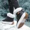 Дизайнер Fitness Designer Женщины 2024 Зимние ботинки плюш теплый бренд снежный снежный снежный платформ Женская лодыжка