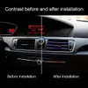 New Universal 10pcs 20cm Air Conditioner Outlet Decorative Strip U Shape Moulding Trim Strips Decor Car Styling Accessories