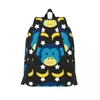 Backpack Doodle Monkey Pattern Male School Student Female Laptop di grande capacità