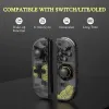 GamePads Joypad transparante controllers voor Switch/Lite/OLED, vervangende controller met dubbele trillingen, Wake -Up Joycom Switch Controller