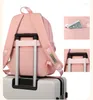 Skolväskor ryggsäckar för elever hög kapacitet college kvinnor baksida trendiga bärbara väska tjej bokväska resor ryggsäck skolväskor