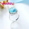 Anelli a cluster Princess Cut Riceve Ring for Women Gift 925 Sterling Silver Pieno Vintage Wedding Engagement Promotion Sale