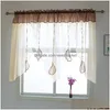 Schürzen Vorhänge Fashion Anhänger Valance Beige Farbkörper