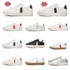 Casual Vejaon Sneaker 2024 French Brazil Green Earth Green V Button Flats Platform V Sneaker Vejaon Women Classic White Designer Buty Męskie Trenery Luksus