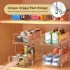 Table Mats Slide-Out Storage Container Multipurpose 2 Tier Cabinet Space Saving For Kitchen Pantry Office Desktop