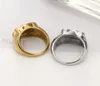 Anillo Oso Schmuck Edelstahl Panda Stil Ring 2 Farben Original Designs neues Modell Fast for Women Brand Schmuck2501132