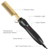 2 in 1 Electric Heating Comb Hair Straightener Curler Wet Dry Iron Straightening Brush Styling Tool 240412