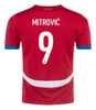 2024 2025 Maglie da calcio Serbia 2024 2025 Milivojevic Mitrovic Tadic Jovic Kolarov Kostic Vlahovic Sergel Matic National Football Team Uniforms Shirts