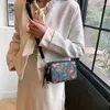 Totes Luxury Designer Small Square Bag Women One Shoulder Sac Luxe Flower Crossbody Purse Girls Office Gift Phone Pocket
