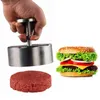 2024ハンバーガープレスハンバーガーパティメーカー304ステンレススチール肉パテと薄いハンバーガーを作るためのステンレス鋼ノンスティックバーガープレス240417