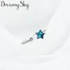 Wedding Rings DreamySky Ethnic Style Silver Color Crystal Star For Women Bridal Vintage Open Finger Christmas Gifts